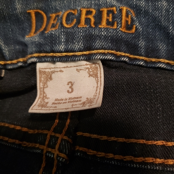 Decree jeans size 3 blue skinny - Picture 3 of 5